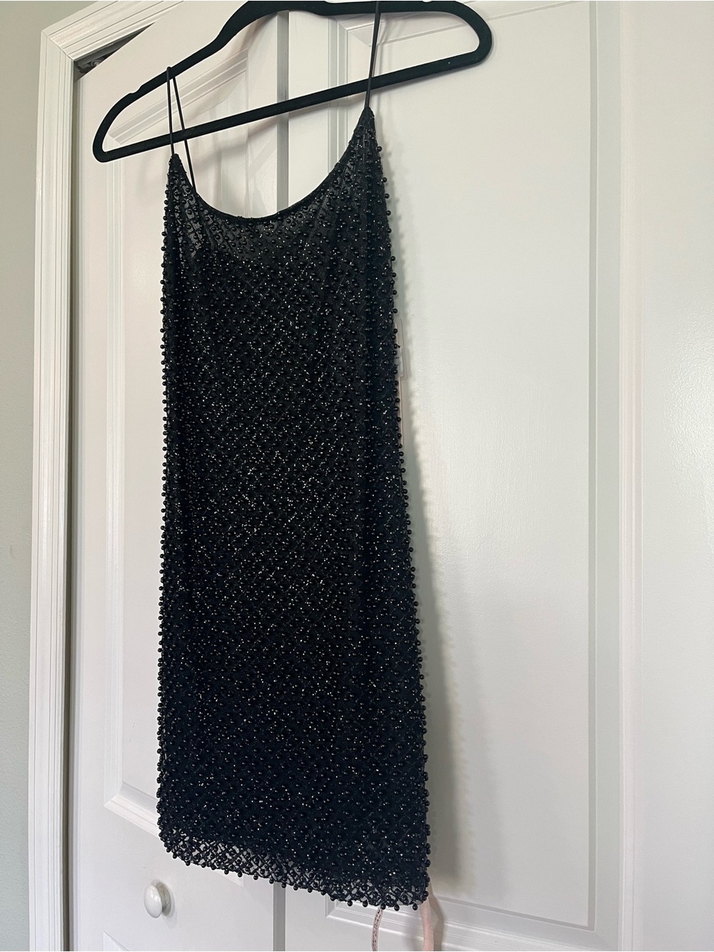 Oh Polly Black Beaded Dress- NWT - Picture 5 of 10